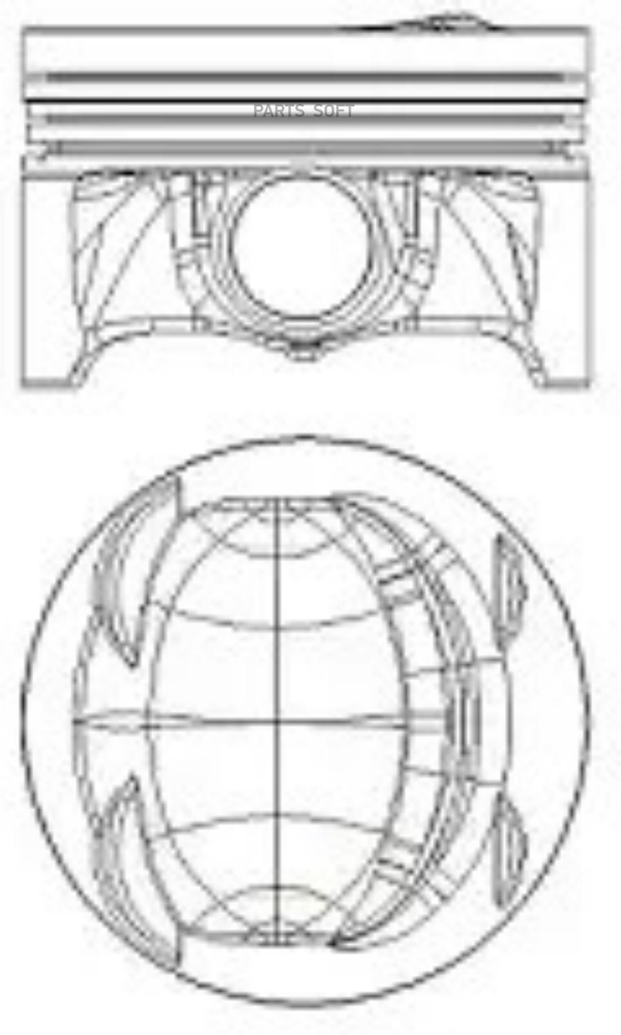 

Поршень NURAL 87-429907-00 VAG 1.4 TSI; TFSI