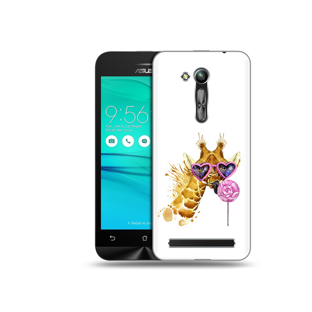 

Чехол MyPads Tocco для Asus ZenFone Go (ZB452KG) акварельный жираф, Прозрачный, Tocco