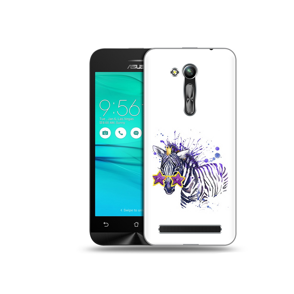 Чехол MyPads Tocco для Asus ZenFone Go (ZB452KG) акварельная зебра