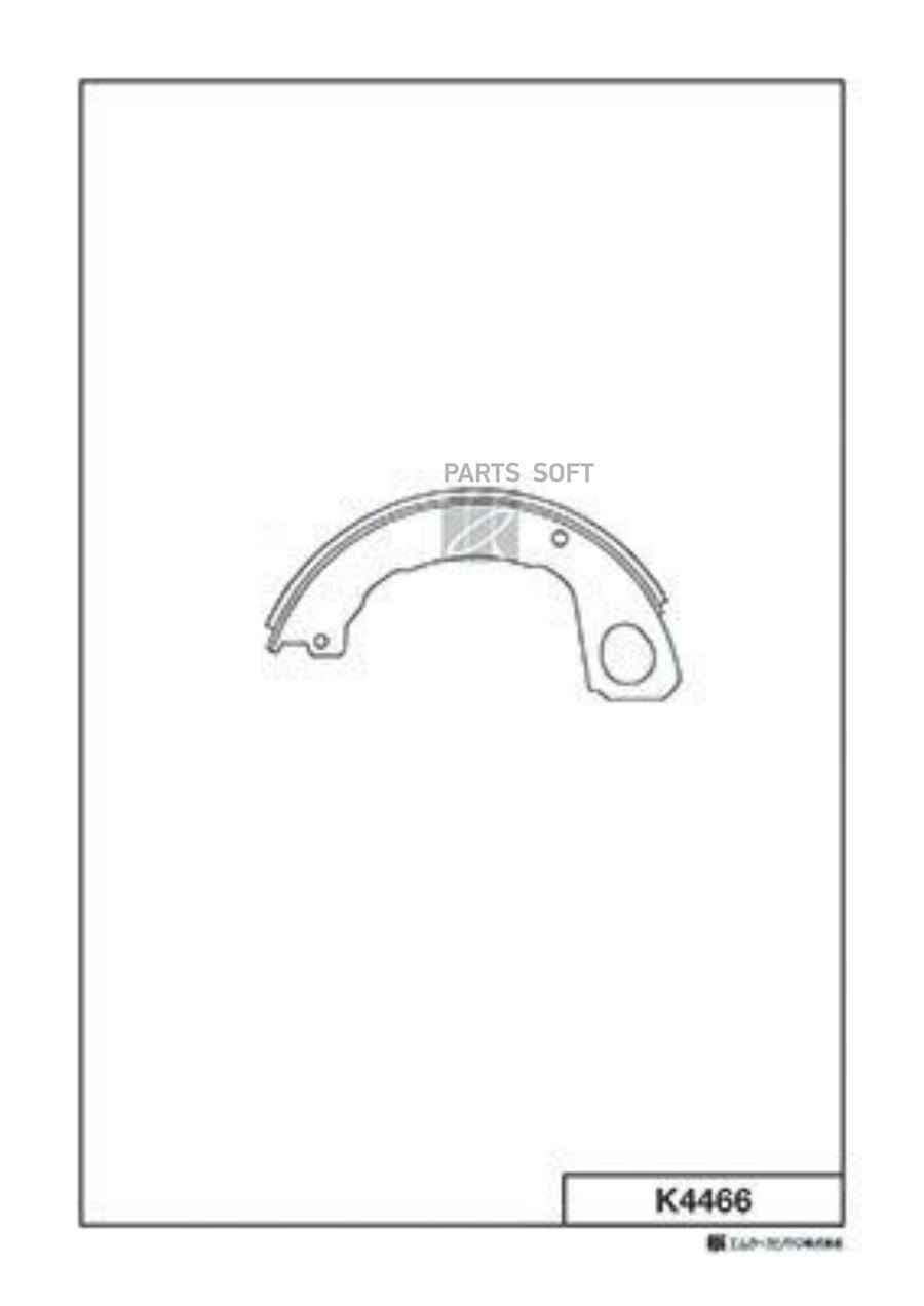 

Тормозные колодки Kashiyama барабанные стояночного тормоза K4466