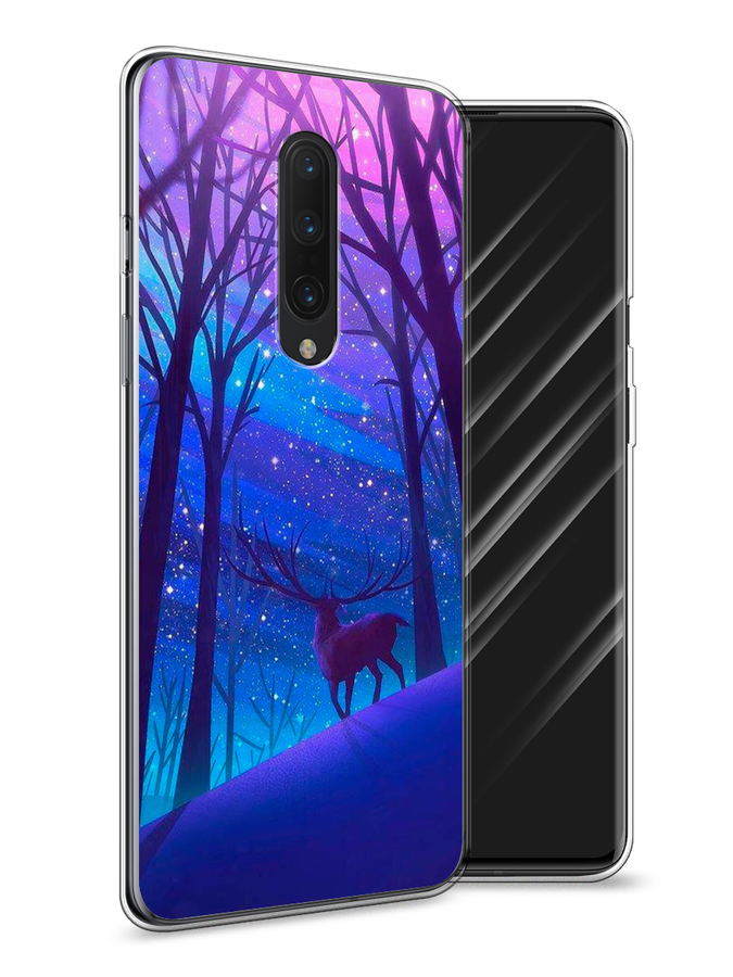 

Чехол Awog на OnePlus 8 / ВанПлас 8 "Северный олень", Фиолетовый;голубой;синий, 151250-2