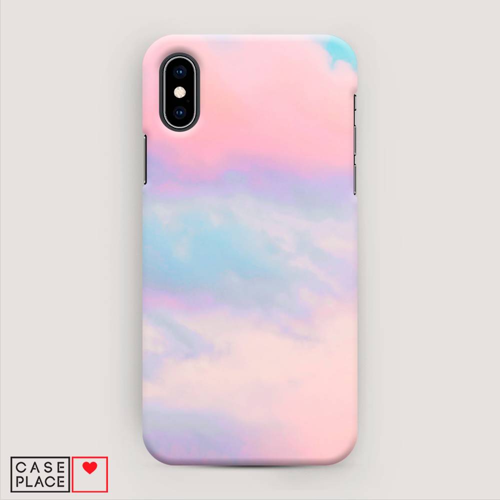 

Пластиковый чехол "Розовые облака" на Apple iPhone XS (10S), 11820-2