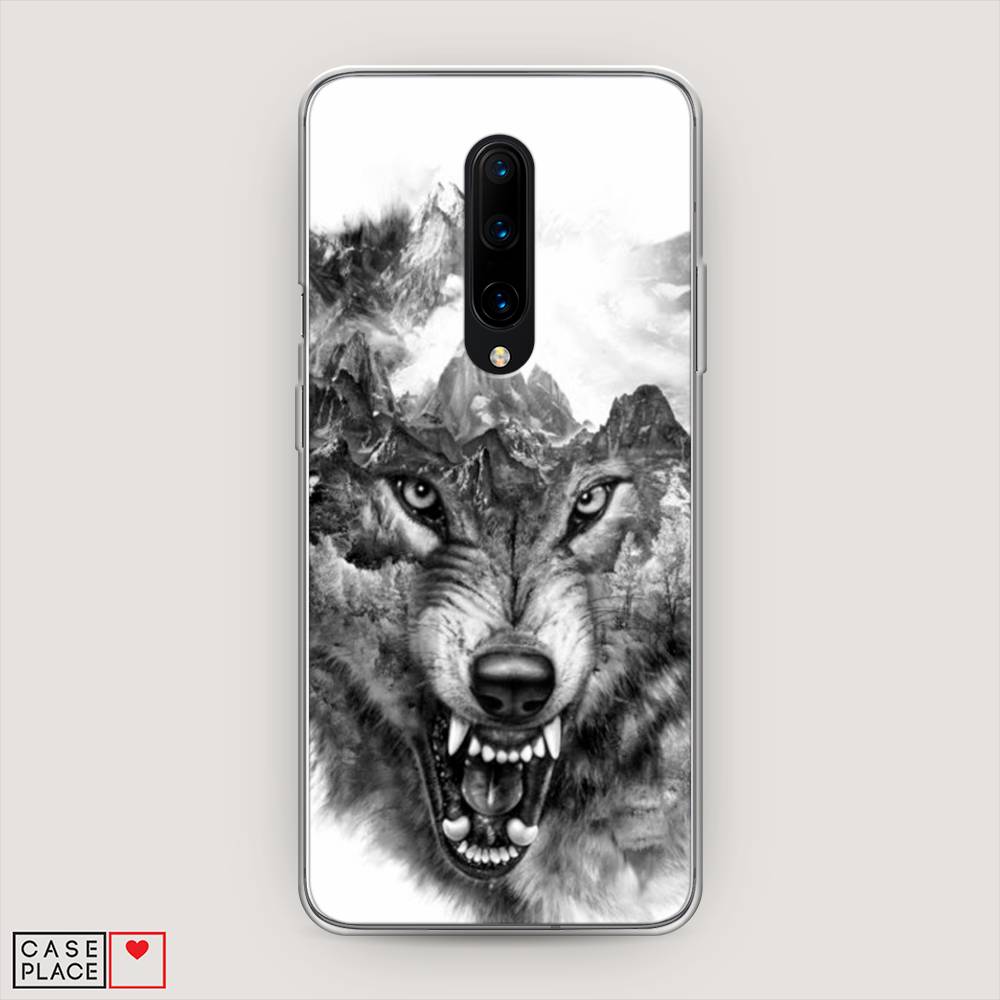 

Чехол Awog на OnePlus 8 / ВанПлас 8 "Волк в горах", Серый;белый;бежевый, 151250-1