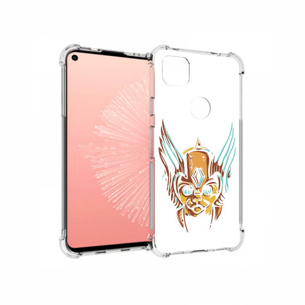 

Чехол MyPads Tocco для Google Pixel 4A тор абстракция, Прозрачный, Tocco