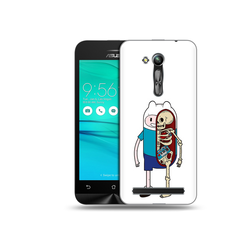 Чехол MyPads Tocco для Asus ZenFone Go (ZB452KG) Финн скелет