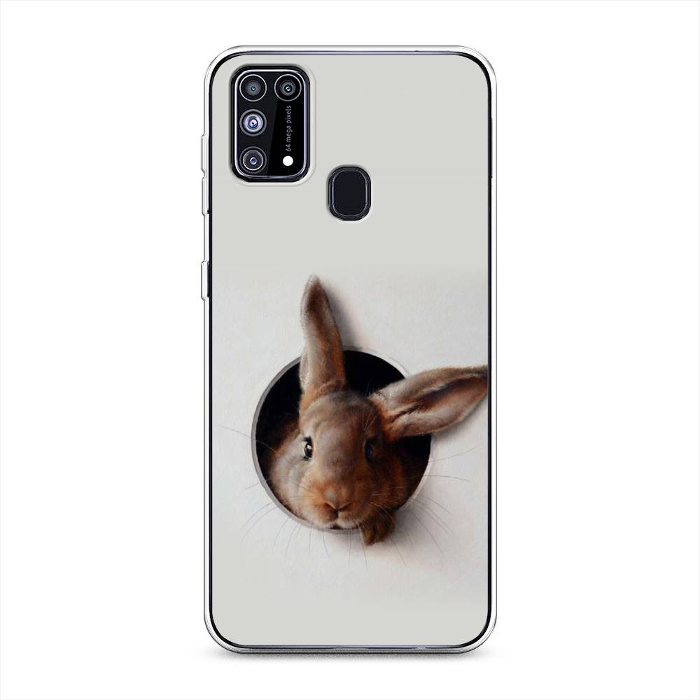 

Чехол на Samsung Galaxy M31 "Любопытный кролик", Серый;коричневый, 2100750-1