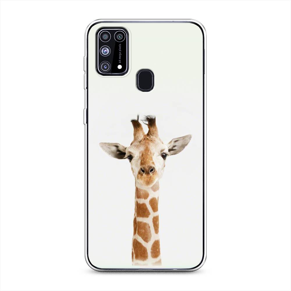 

Чехол на Samsung Galaxy M31 "Любопытный жираф", Бежевый;коричневый, 2100750-1
