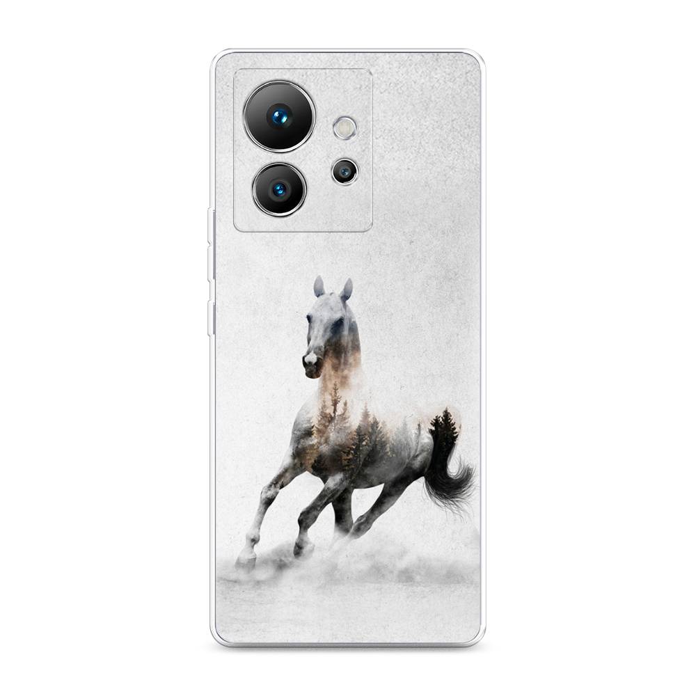 

Чехол Awog на Infinix Zero Ultra 5G "Лошадь лес", Серый;черный, 3102850-2