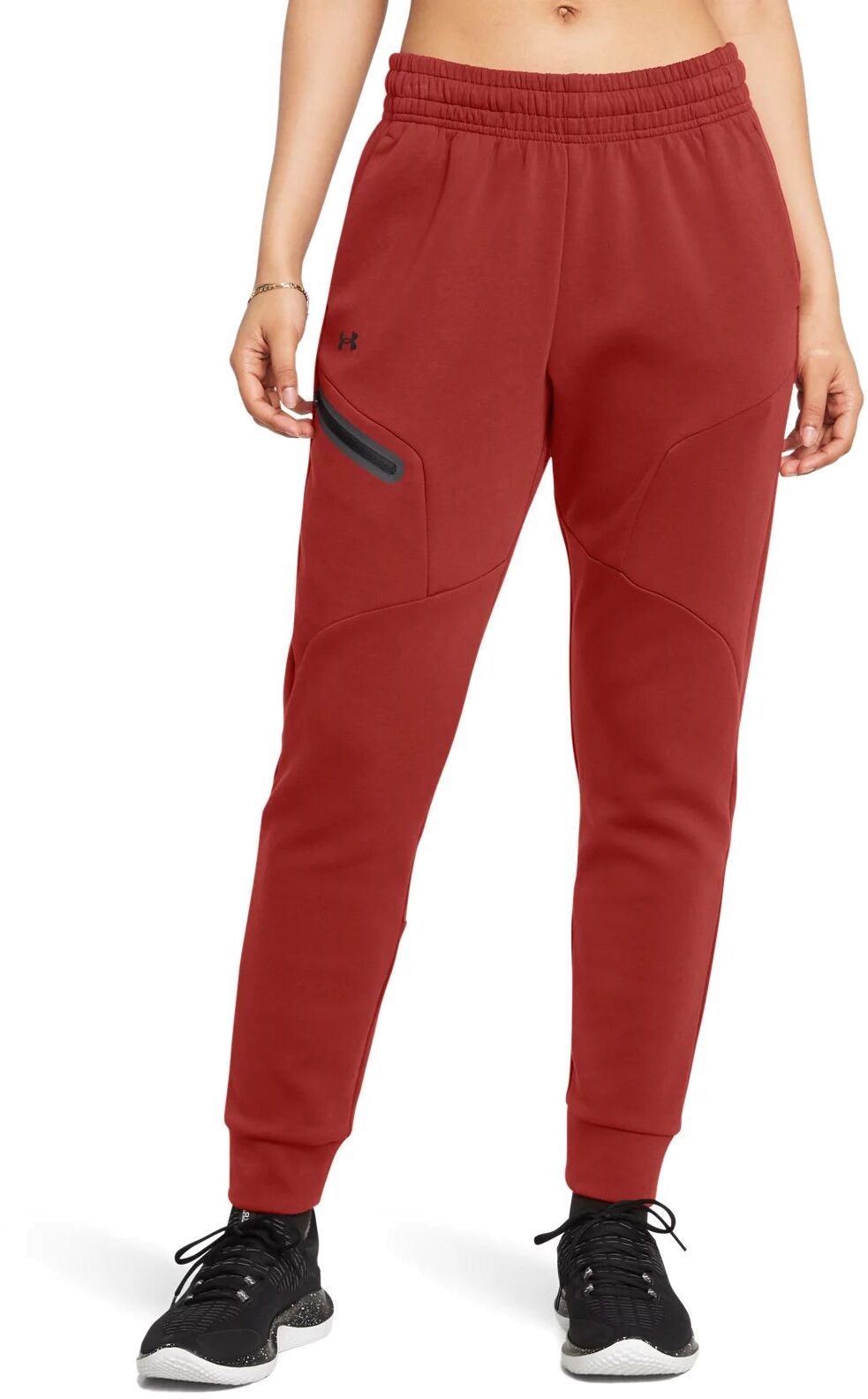 Спортивные брюки женские UNDER ARMOUR Unstoppable Flc Jogger оранжевые MD