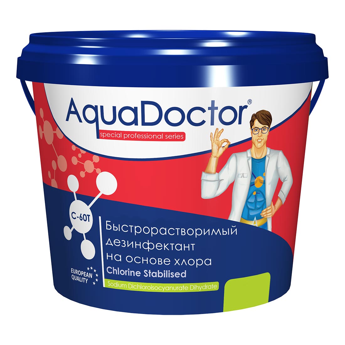 

ХЛОР, 1кг ведро, табл.20гр, быстрорастворимый, на основе 60% активного хлора (C60T-1)