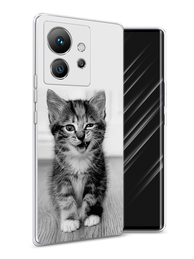 

Чехол Awog на Infinix Zero Ultra 5G "Подмигивающий котенок", Черный;серый, 3102850-1