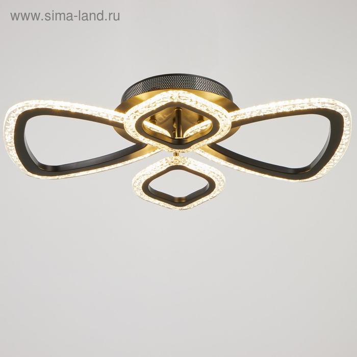 

Люстра с ПДУ 71101/4BK LED 80Вт 3000-6000К диммер черный 56х46х7 см