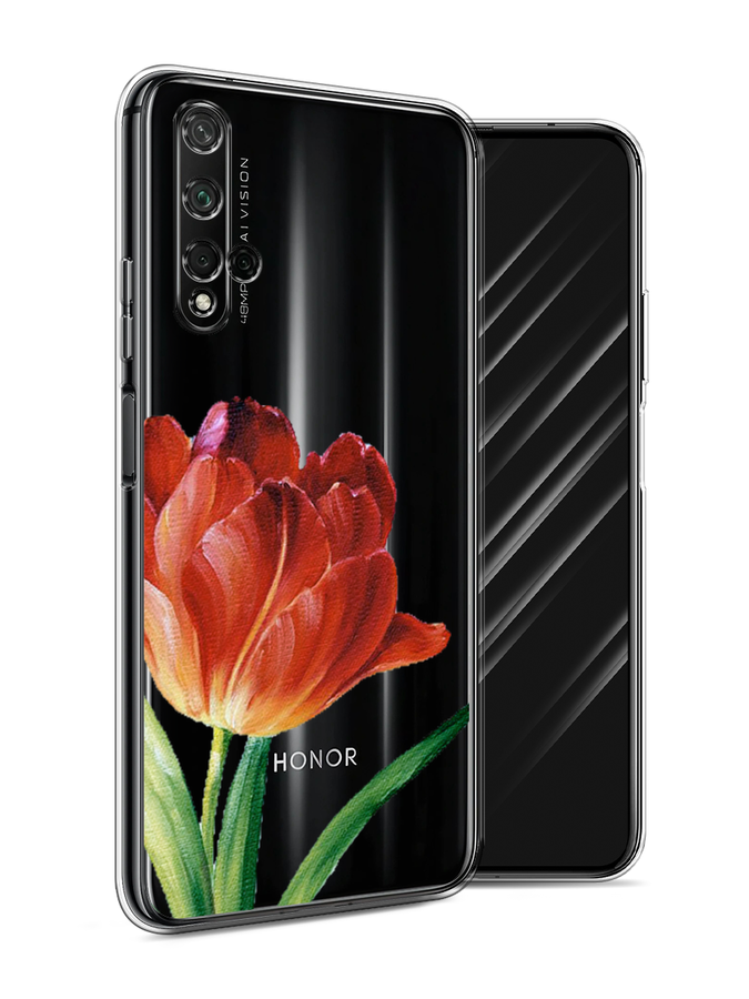 

Чехол Awog на Honor 20 "Красный тюльпан", Оранжевый;зеленый, 69550-8