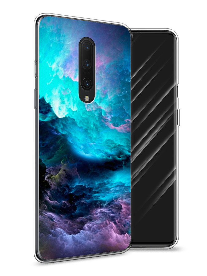

Чехол Awog на OnePlus 8 / ВанПлас 8 "Бирюзовое небо", Фиолетовый;черный, 151250-4