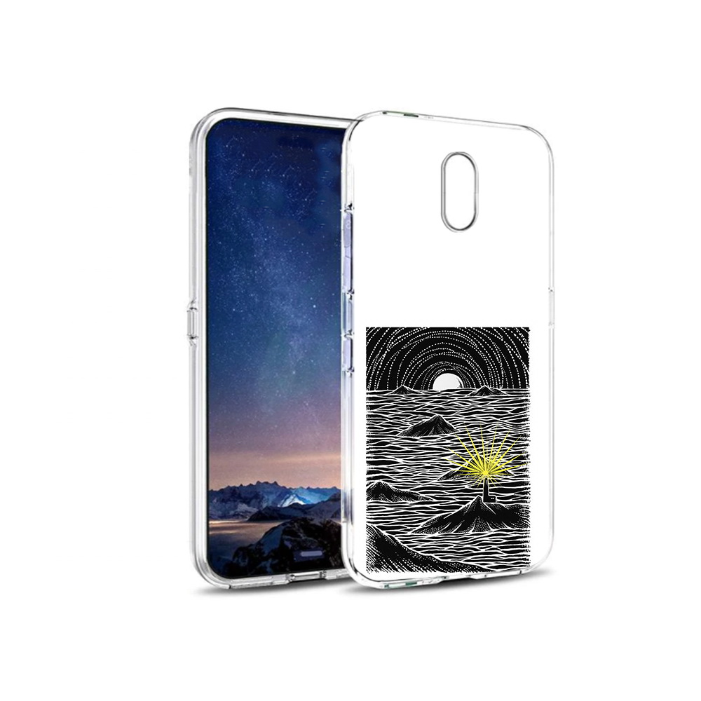 

Чехол MyPads Tocco для BQ 5016G маяк в черно белом море, Прозрачный, Tocco