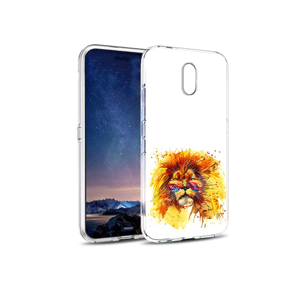

Чехол MyPads Tocco для BQ 5016G лев в очках, Прозрачный, Tocco
