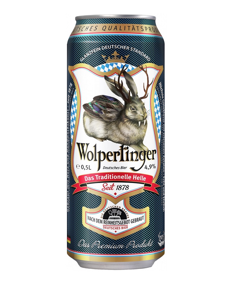 

Пиво Wolpertinger Das Traditionelle Helle Светлое Пастеризованное Фильтрованное 5% 500 Мл