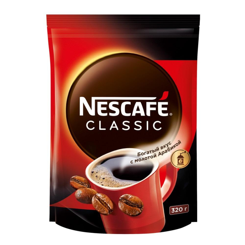 

Кофе Nescafe Classic растворимый, дой-пак, 320г