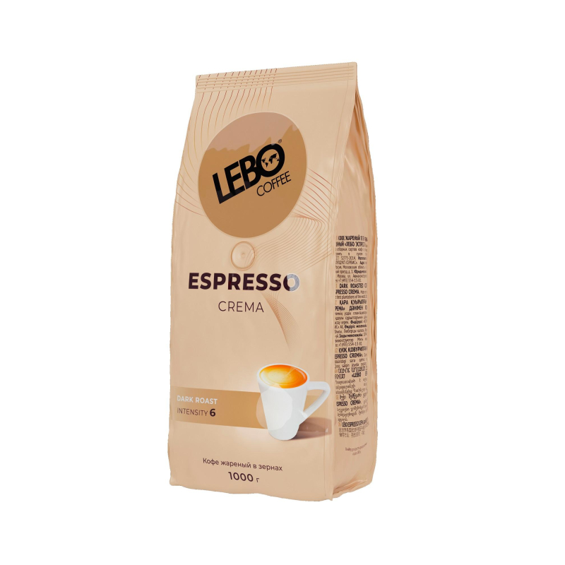

Кофе Lebo Espresso Crema в зернах темн. обжар., 1кг