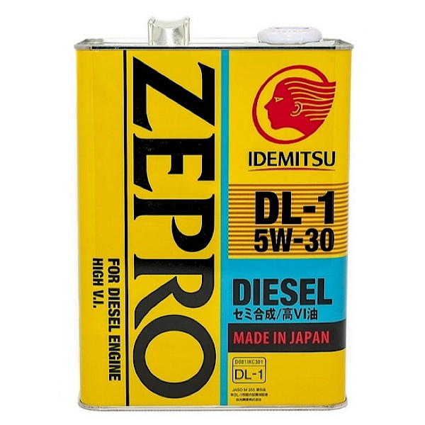 

IDEMITSU Idemitsu Zepro Diesel Dl-1 5W30 C2 Моторное масло Полусинт. (Железо/Япония) (4l)