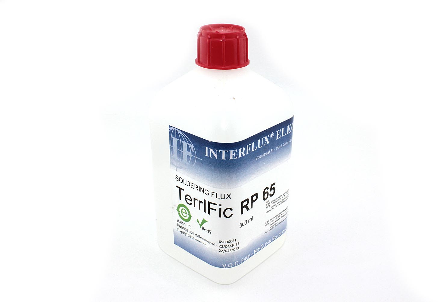 

Флюс Interflux TERRIFIC RP65 жидкий, безотмывочный, 0,5 л., TERRIFIC RP65