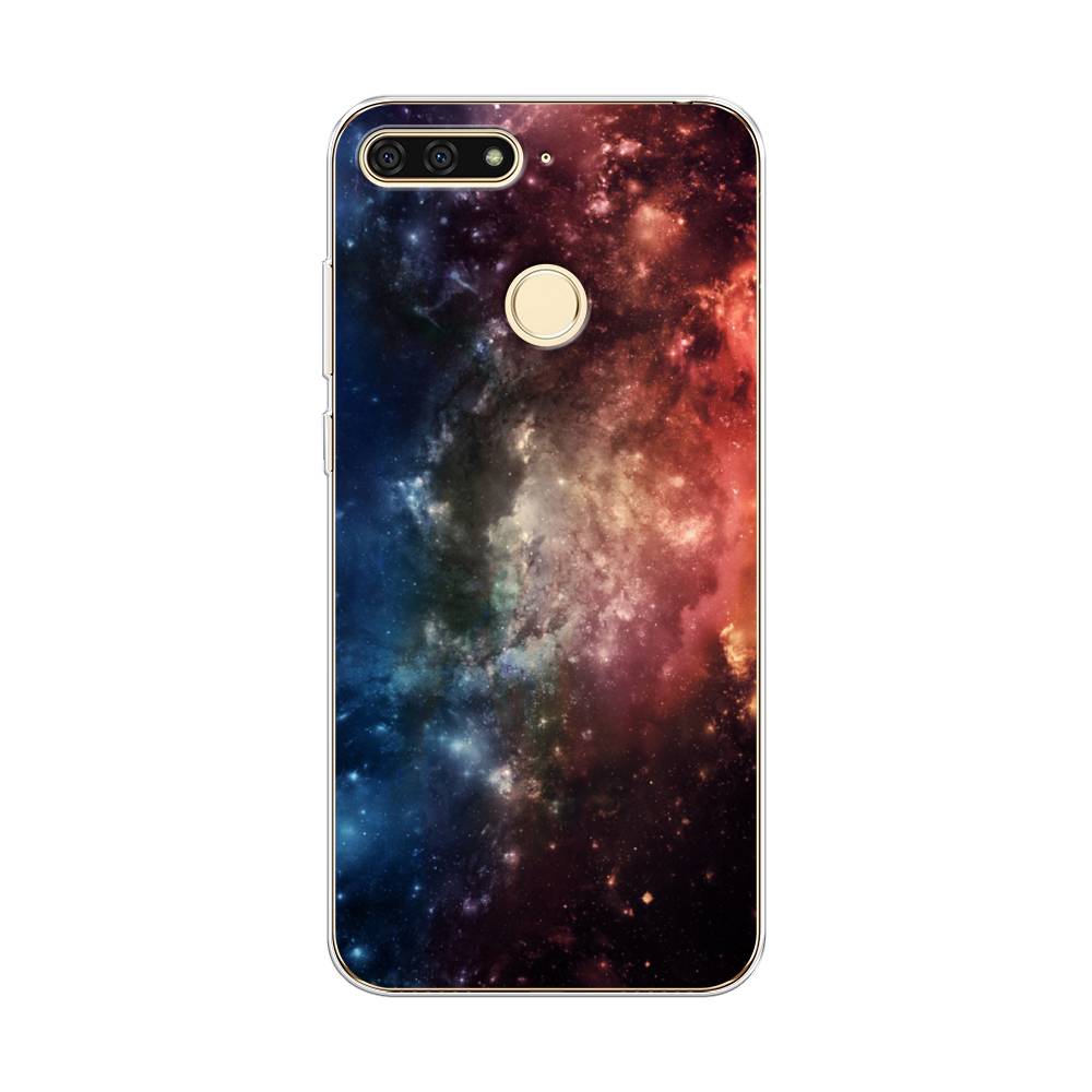 

Чехол Awog на Honor 7C "Космос", Синий;бежевый;красный, 64550-4
