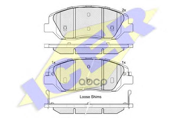 

Колодки тормозные ICER 181997 SSANGYONG KORANDO D20T 10- пер