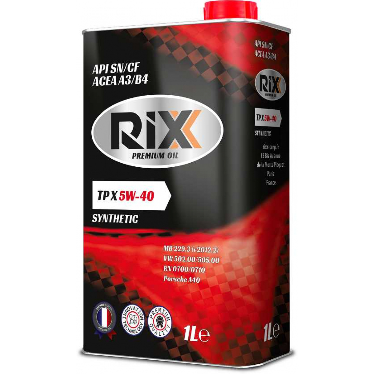 

RIXX АКЦИЯ 41 TP X 5W-30 А3/В4 SN/CF Масло моторное синт. 4L