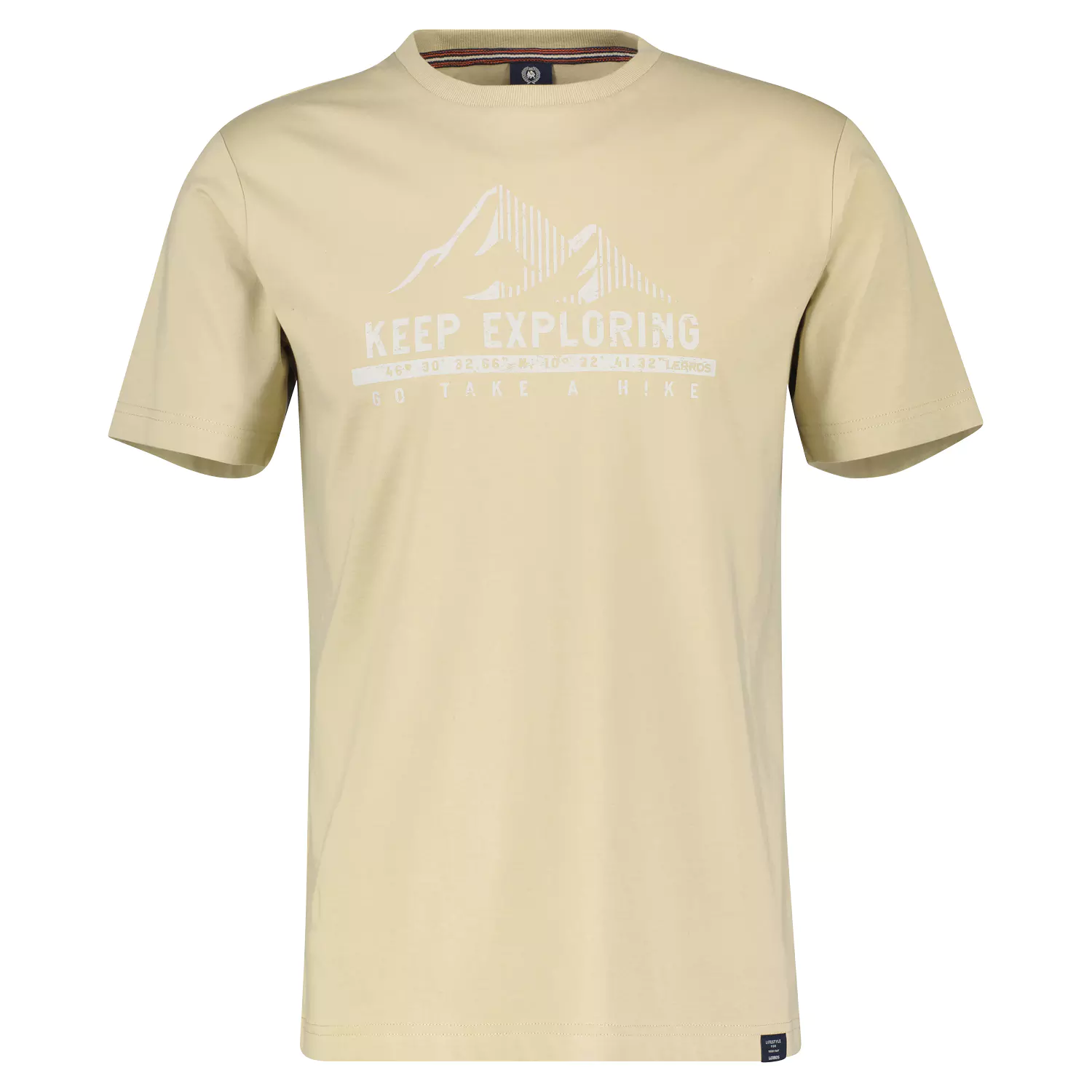 

Футболка мужская Lerros 23O3057 бежевая 3XL, Бежевый, 23O3057
