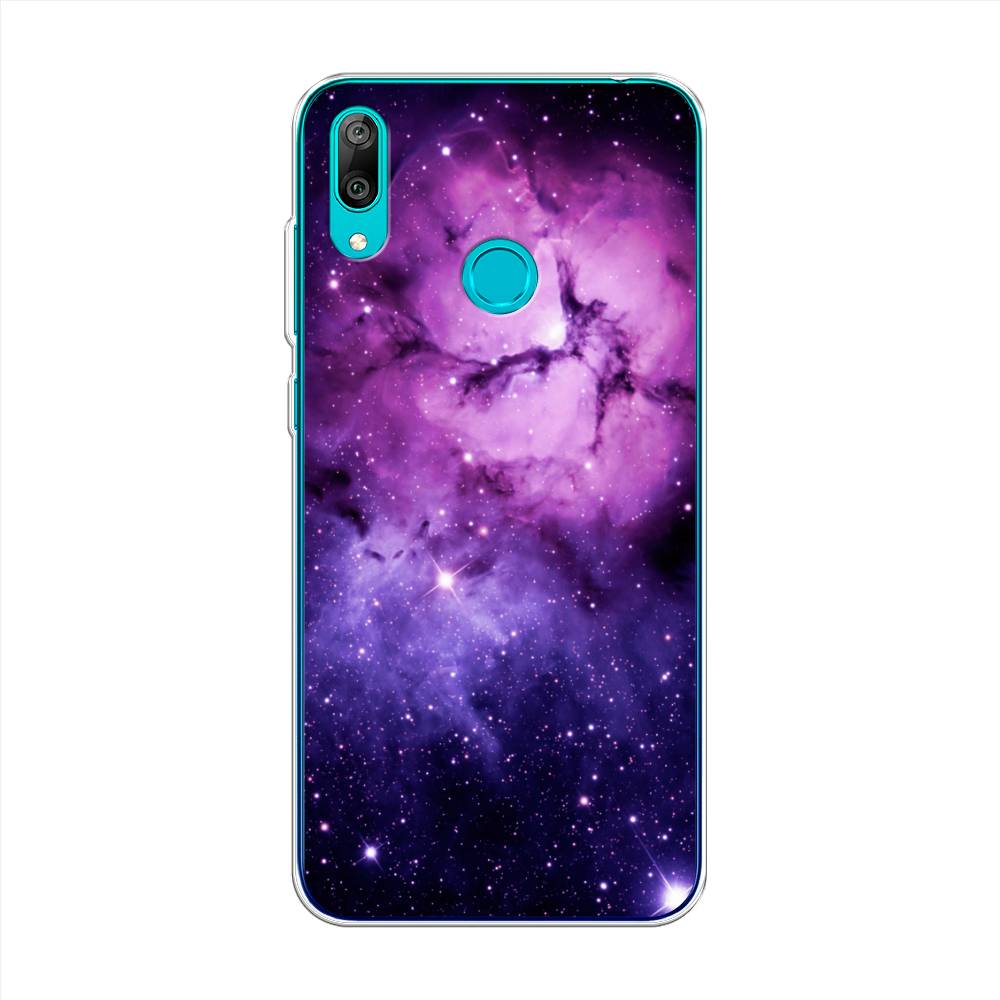 

Чехол Awog на Huawei Y7 2019 "Космос 18", Фиолетовый, 68450-4