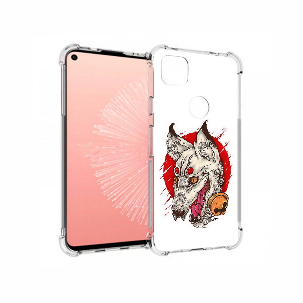 

Чехол MyPads Tocco для Google Pixel 4A страшная собака, Прозрачный, Tocco