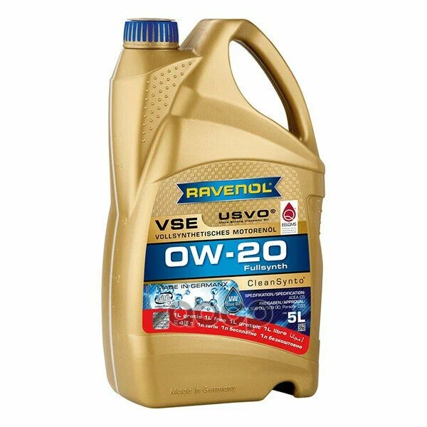 

RAVENOL VSE SAE 0W-20 АКЦИЯ 41 Масло моторное синтетическое 5L