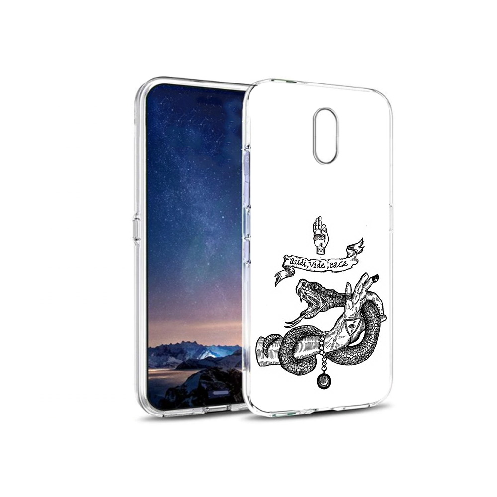 

Чехол MyPads Tocco для BQ 5016G змея на руке рисунок, Прозрачный, Tocco