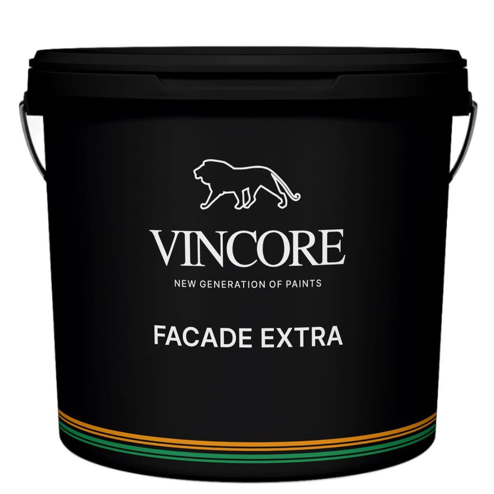 

Краска фасадная, акриловая, износостойкая Vincore Facede Extra жёлтая 3.9 кг, Желтый, VINCORE FACADE EXTRA