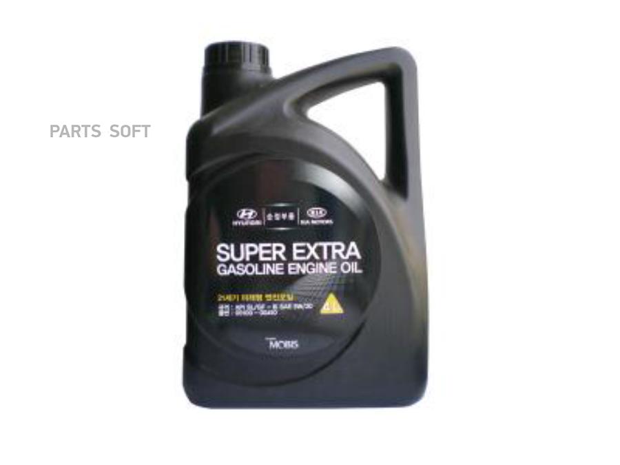 

Моторное масло HYUNDAI полуcинтетическое 5/30 Super Extra Gasoline SL/GF-3 4л