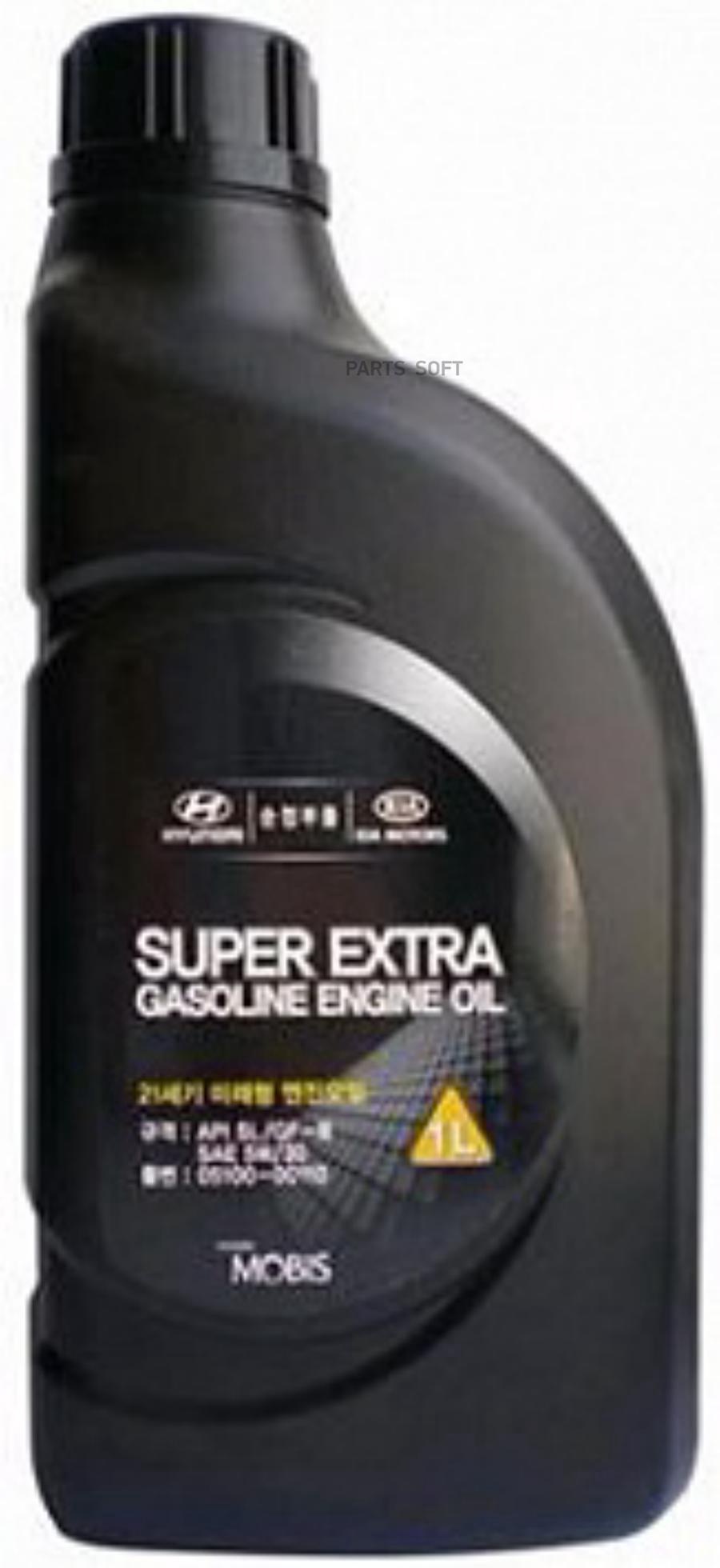 

Моторное масло HYUNDAI полуcинтетическое 5/30 Super Extra Gasoline SL/GF-3 1л