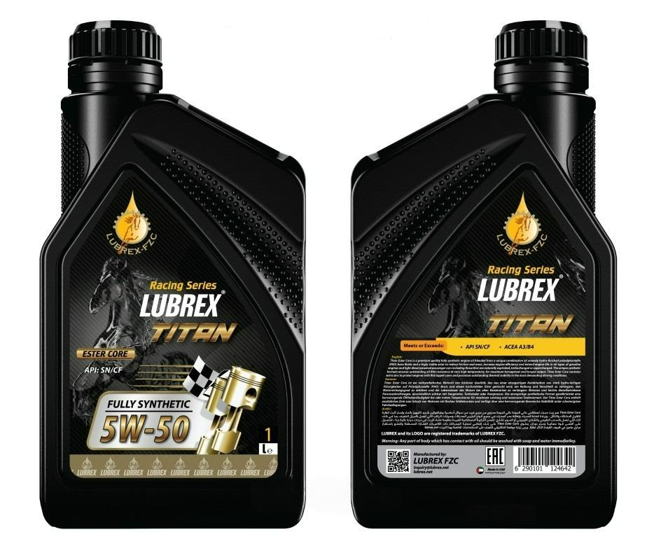 LUBREX TITAN ESTER CORE 5W-50 SN/CF Масло моторное синт. (1L)