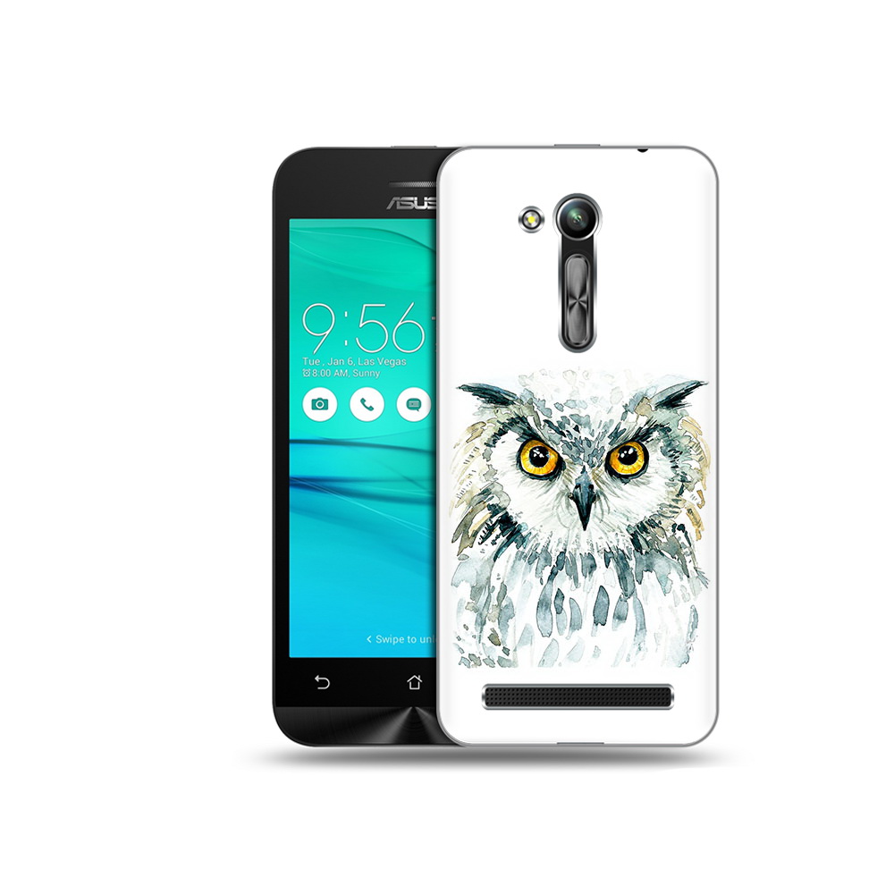 

Чехол MyPads Tocco для Asus ZenFone Go (ZB452KG) Серьезная сова, Прозрачный, Tocco