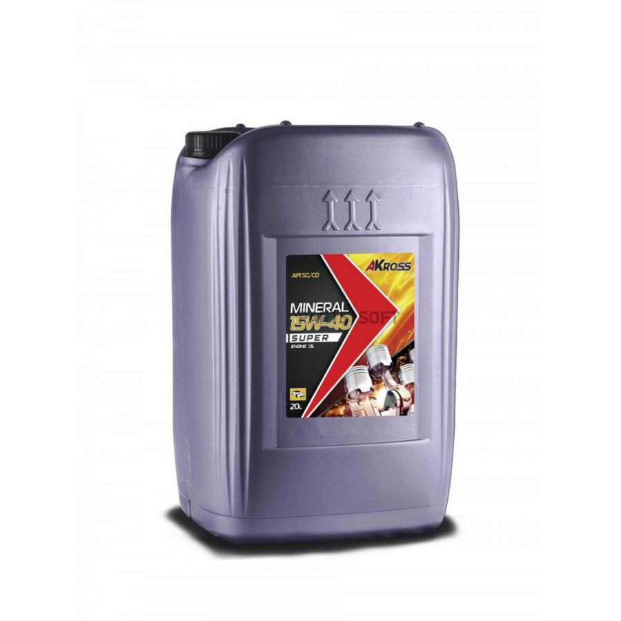 

AKROSS SUPER 15W-40 SG/CD Масло моторное минеральное 20L