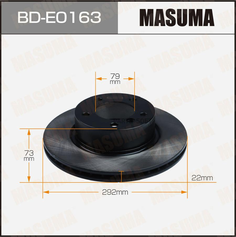 

Диск тормозной MASUMA front BMW 3-SERIES (E90) [уп.2]