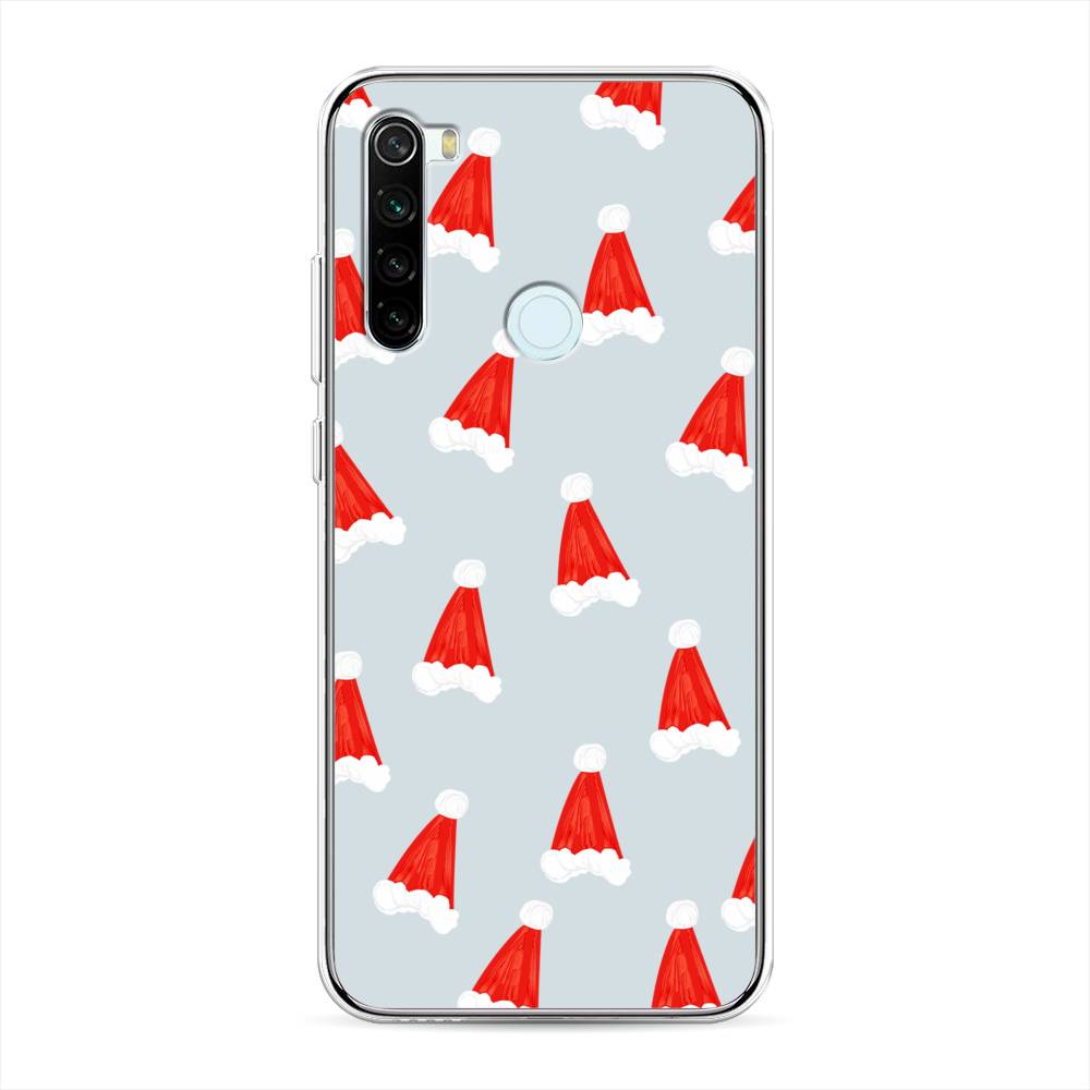 

Чехол для Xiaomi Redmi Note 8T "Новогодние шапочки", Белый;красный;серый, 37450-5