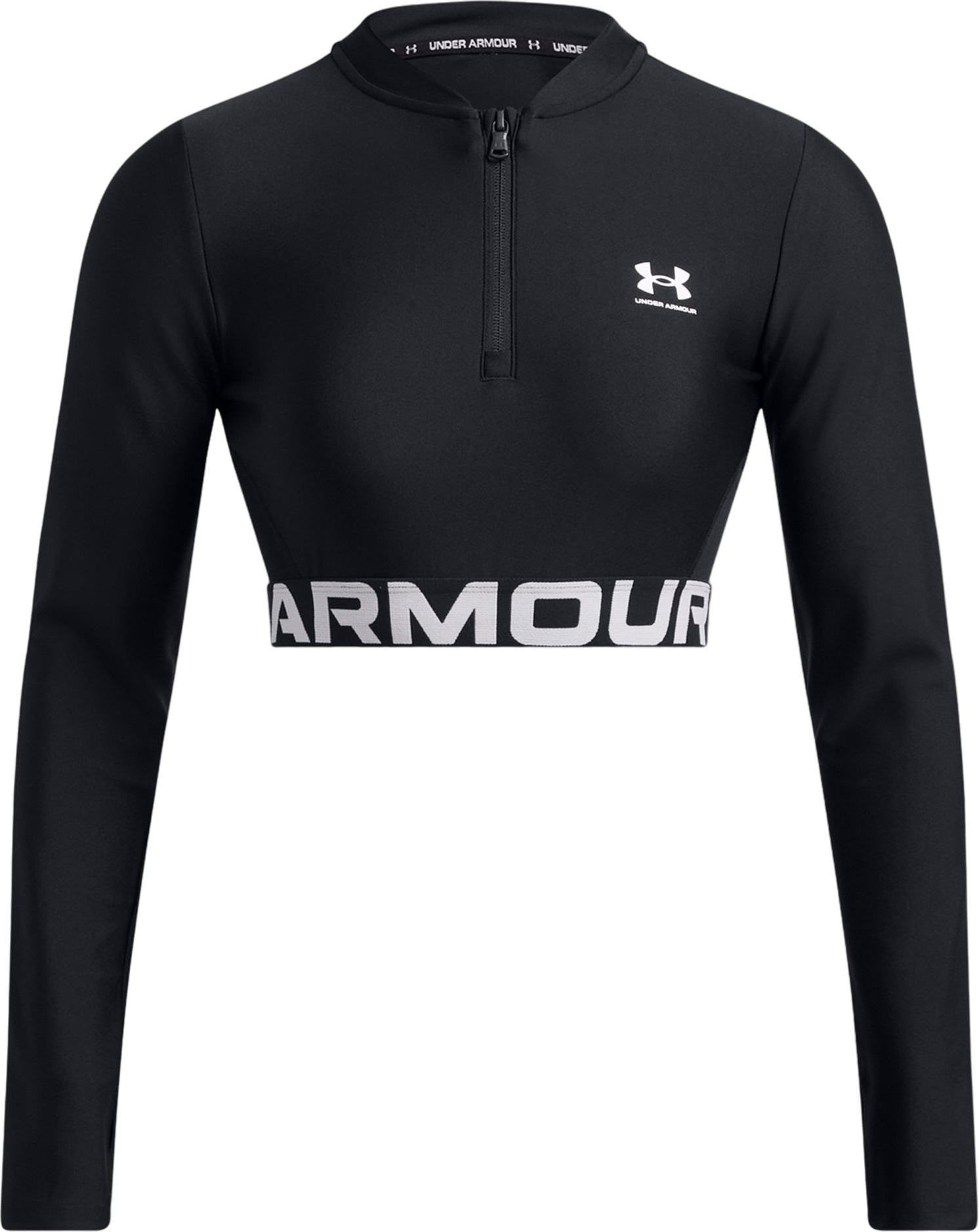 Топ женский UNDER ARMOUR HeatGear Rib 14 Zip LS черный SM 5999₽