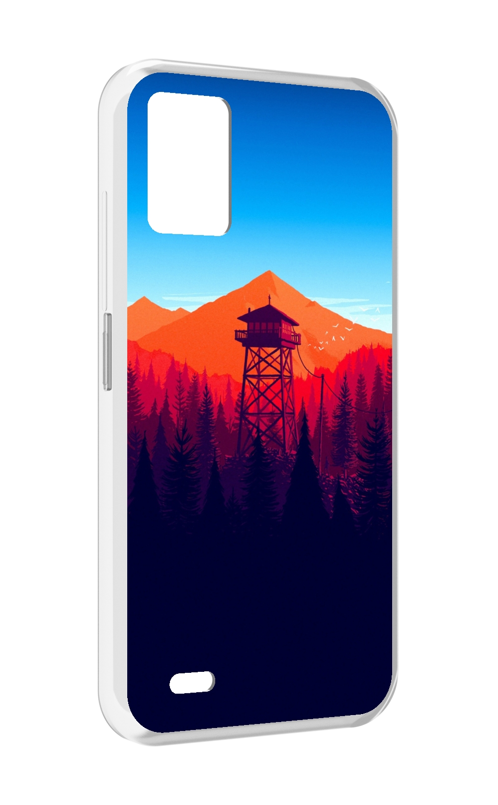

Чехол MyPads лес с оранжевыми горами для UMIDIGI Bison 1, Прозрачный, Tocco