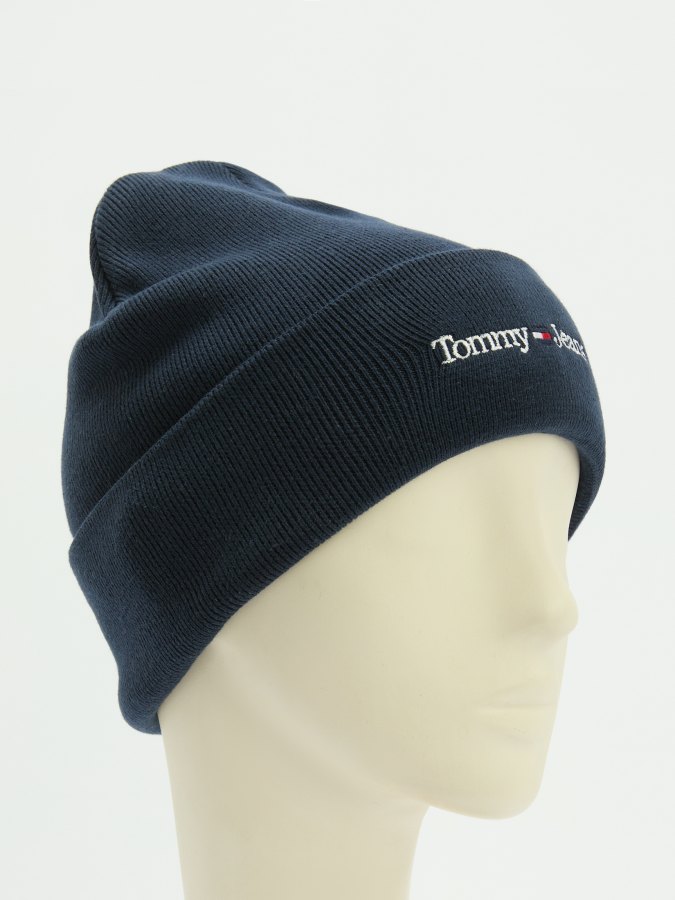 

Шапка женская Tommy Jeans AW0AW15473 темно-синяя, Синий, AW0AW15473