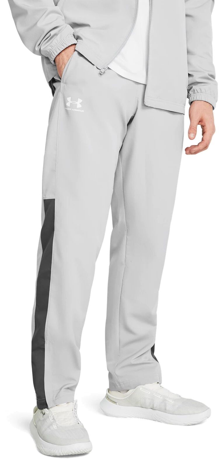 

Спортивные брюки мужские UNDER ARMOUR VITAL WOVEN серые LG, Серый, VITAL WOVEN