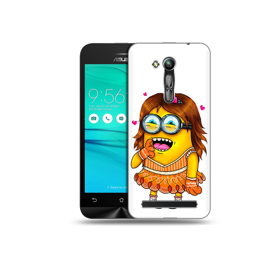

Чехол MyPads Tocco для Asus ZenFone Go (ZB452KG) Миньон девочка, Прозрачный, Tocco