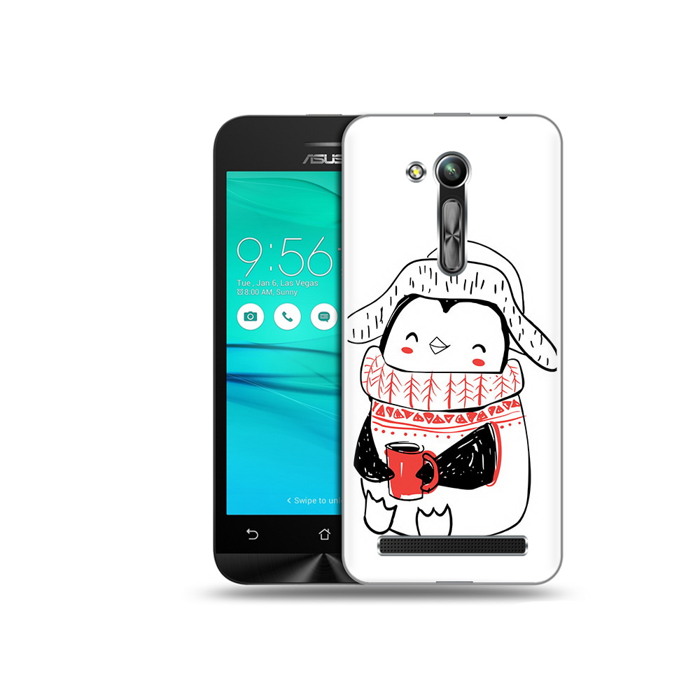 

Чехол MyPads Tocco для Asus ZenFone Go (ZB452KG) Милый пингвин, Прозрачный, Tocco