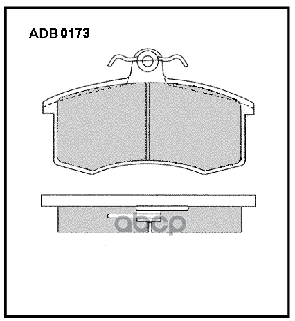 

Колодки Дисковые Передние Lada 2108-2112 1.1-1.5 &16v 86> ALLIED NIPPON ADB0 Adb0173