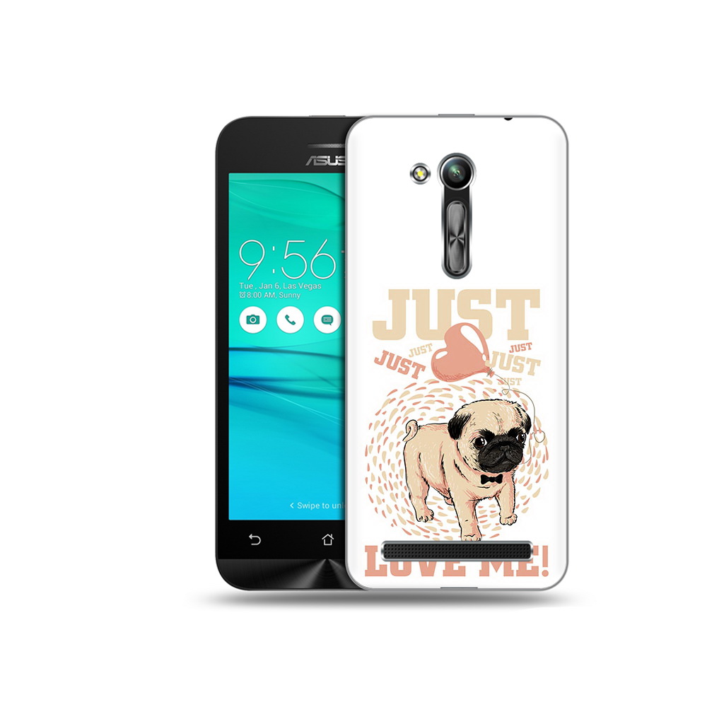 

Чехол MyPads Tocco для Asus ZenFone Go (ZB452KG) Люби меня, Прозрачный, Tocco