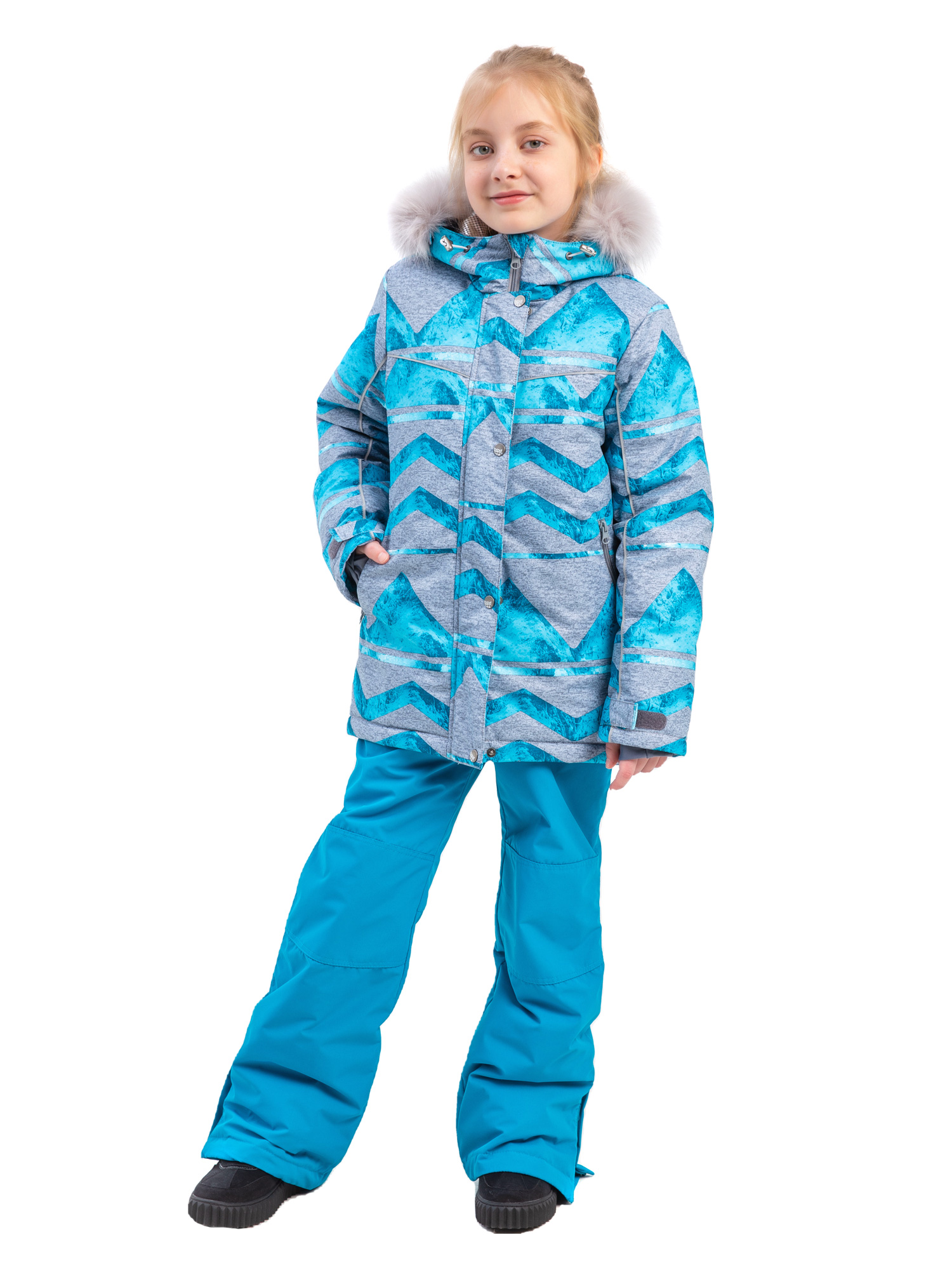 

Комплект верхней одежды Batik Сиена 437-22з цв.бирюзовый р.164, 437-22з